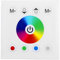 RGBW LED-Dimmer-Wandschalter, an der Wand Montierter Touchpanel-Dimmschalter Buntes RGBW-Controller-LED-Touchpanel für LED-Lichtleiste(Weiß)