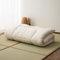 EMOOR Kompakte Japanische Faltbarer Futon Matratze für Tatami, 95 x 195 cm (Weiß), Hergestellt in Japan, Bodenmatratze Baumwolle