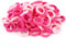 100 Stück Elastisch Haargummis Klein, Baby Haargummis, Soft Baumwolle Mini Haarband, Ohne Metall Haargummis, Pferdeschwanz Inhaber Perfekt für Kinder, Babys, kleine Mädchen, Rosa