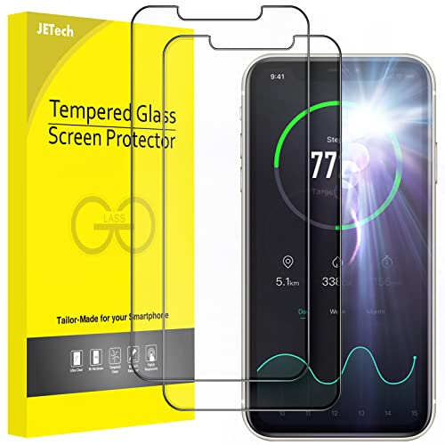 JETech Protector de Pantalla Mate para iPhone 11/iPhone XR 6,1 Pulgadas, Cristal Vidrio Templado 9H Anti Reflejante, Anti-Huellas Dactilares Tacto Suave, 2 Unidades