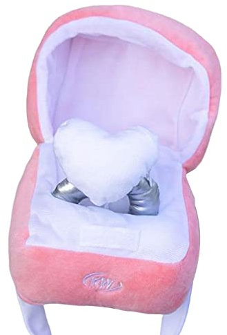 Voiakiu Boîte à bagues en Peluche,Jouets pour Chiens en Peluche - Rangement en Peluche pour boîte à Bijoux, Bague en Faux Diamant surdimensionnée, Cadeau d'anniversaire Surprise pour Femme
