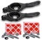 BESTPRICE 2x Querlenker Hinterachse hinten unten links & rechts, 2x Schraubensatz Kompatibel mit FORD FOCUS C-MAX (DM2), FOCUS Mk1, FOCUS Mk2, KUGA I,KUGA I VAN