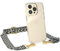 EAZY CASE Handykette - Verstellbarer Trageriemen kompatibel mit iPhone 14 Pro, Schulterriemen, schmales Band, Handykordel, Riemen für Handyketten, Grün/Schwarz - Metall Gold