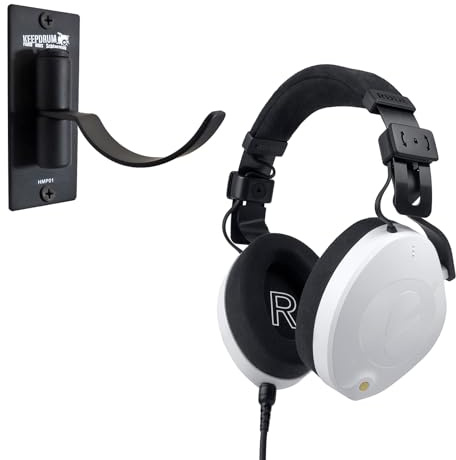 Rode NTH-100 geschlossener Studio-Kopfhörer Weiss + keepdrum Wandhalter