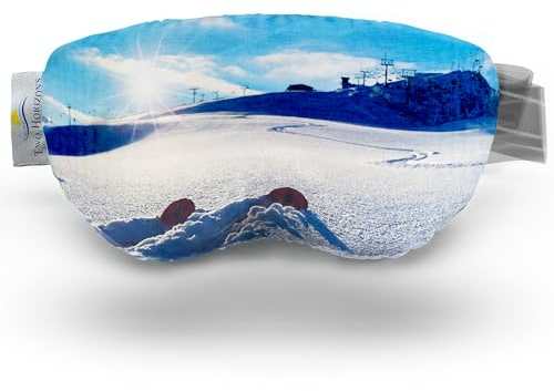 Two Horizons Skibrillen Schutz Überzug | Schützt vor Kratzern | Mikrofaser Brillen Putztuch | Style with Smile | Skibrille Schutzhülle | Ski Goggle Cover | Skibrillenschutz Überzug