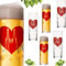 IMPERIAL Kölschgläser mit Kölner Dom Skyline Motiv 200ml (max 240ml) Set 6-Teilig Kölsch Stangen aus Glas 0,2L Biergläser