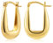Gold Ohrringe Kleine Creolen Damen, Hypoallergen Silber 925 Ohrringe Klobig Kleine 14K Gold Hohl Creolen Dick Ovale Kreolen Huggie Creolen Klobige Creolen Leicht Breit Ohrringe Mädchen
