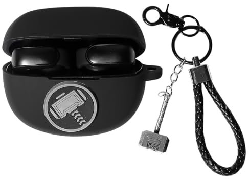 Case for New Bose Ultra Open Earbuds(2024), XMBYGY Silicone Charging Cute Case Shockproof Protective Cover with Cartoon Doll Anti-Lost Lanyard for Man Woman (hammer)