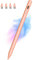 Stylus Pens for Touch Screens Magnetic Tablet iPad Pencil Rechargeable Digital Tablet Pen, Kenkor Active Stylus Pen for Apple iPad Pro/Air/Mini/iPhone//Android Smartphones and Tablets Devices - Orange