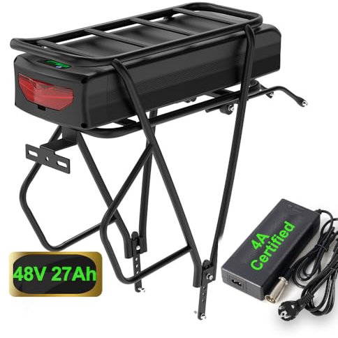 Unit Pack Power 48V Batteria bici elettrica con portapacchi -1500W 750W 1000W Ebike Batteria Litio - Battery del kit di conversione Ebike