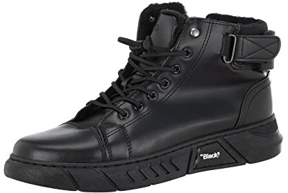 Black Friday: Stivali Uomo Neri Stivali Alti Italiani Fatti a Mano da Uomo Scarpe da Esterno Scarpe Casual Traspiranti Antiscivolo a Piedi per Passeggiate Escursionismo Guida Texani Neri (42, Nero)