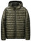 Daunenjacke für Herren, leichte Daunenjacke, Stehkragen, gepolstert, schmale Passform, gesteppte Jacken, verstaubare Daunenjacke, wasserdichte Pufferjacken für Camping, Reisen, grün, XXL
