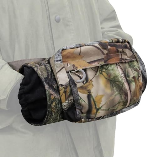 Pochette pour manchon, pochette chauffe-mains | Manchon d'hiver chaud en polaire pour la chasse,Sangle de cou réglable, pochette de taille pratique pour l'extérieur, pour la chasse, le Camping et la r