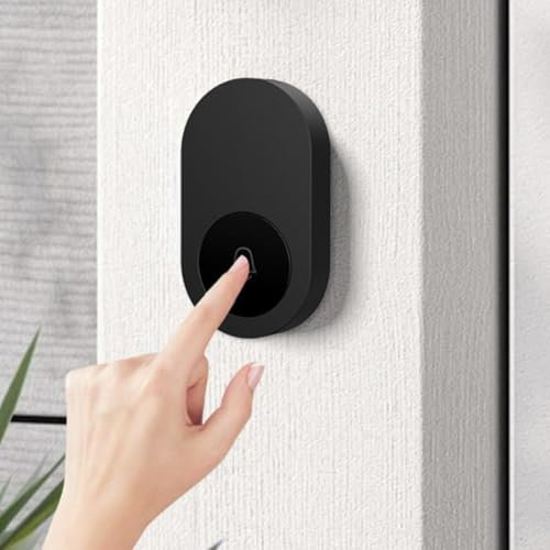 Wireless Doorbell Kit, USB Wireless Door Bell Elderly Call Device 38 Ringtone 4 Sound Volume, Door Entry Bell, For Home/Office/Garden(A)