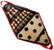 Dickly Shuffleboard-Bowling-Pin-Set, Bowling-Set aus Holz mit 10 Pins und Ball, Desktop-Bowling-Spielzeug für den Sport