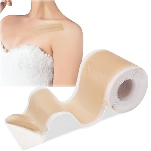 silicone scar sheets 4cm*1.5m- pansement silicone cicatrice/silicone scar tape bandes de ruban adhésif en silicone de qualité médicale pour incisions chirurgicales, césarienne, chéloïde, acné