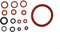 Coffee Machine Silicone O-Ring Gasket Maintenance Kit Compatible with Brewing Group Repair Parts for Espresso Makers 15-Piece Set