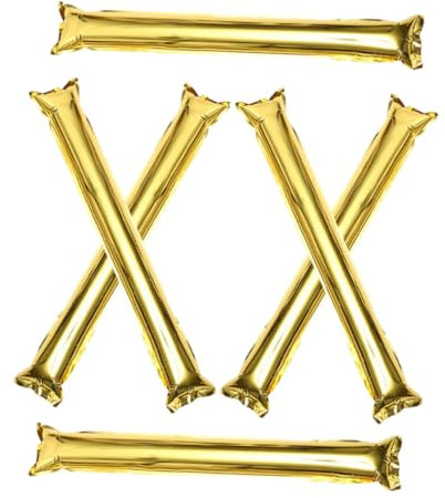 GARIOUANS 6piezas Animadora Inflable De Palos Para Animar Conciertos y Partidos Incluye Varillas Para Soplar y Hacer Ruido