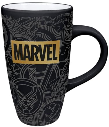 Elbenwald Marvel - Tasse Symbole u.a. Thor, Captain America, Iron Man und Black Panther Keramik