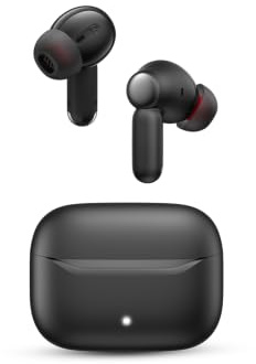 SPC Ether 3 Pro - Auriculares Bluetooth con ENC, 35h de batería – Negro | Google Fast Pair, USB-C, control táctil, modo juego, doble conexión simultánea, manos libres, 8h por carga y alcance de 10m