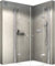 BERNSTEIN Viertelkreis Komplett Dusche mit Acryl Duschtasse 90x90 cm Duschkabine EX406 aus 8mm ESG-Sicherheitsglas mit Nano-Beschichtung Echtglas-Dusche mit Eckeinstieg Platzsparende Duschabtrennung