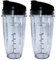 NiceElectro Replacement Parts for Nutri Ninja Blender, Ninja Cup with Cup lid (2 x 24oz.)