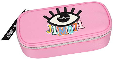 Depesche 10313 - Schlampertasche mit Stiftschlaufen und Geodreieckfach, Lisa und Lena J1MO71, rosa