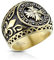 UrbanBijoux Bague Style chevalière Homme plaqué Or Fleur de lys Croix Celtique - 65