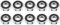 6000-2RS Lager -10 mm * 26mm * 8mm 6000-2RS Gummi gedichteten Rillenkugellager (10pcs / pack)