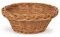 TYSK Design Brotkorb klein (Größe und Form wählbar) 20 cm Durchmesser - Brotkörbchen, Korb geflochten aus Weide, Weidenkorb, Weidenkörbchen