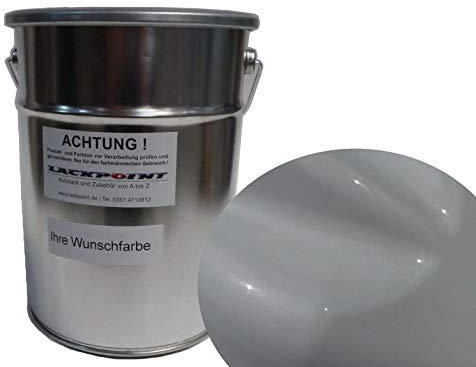 Lackpoint, vernice a base d'acqua, pronta all'uso, per VW LS9R, colore bianco ghiaccio metallico, 1 litro