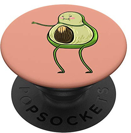 Left Avocado Hug Funny Fruit Matching Best Friend Gift PopSockets PopGrip: Swappable Grip for Phones & Tablets