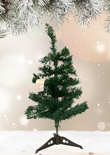 Albero di natale verde altezza 50 cm con piedistallo