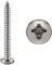 FASTON® Blechschrauben Linsenkopf mit KreuzschlitzH 6,3x32 mm Edelstahl A2 V2A (20 Stück) DIN 7981 / ISO 7049 mit Spitze Selbstschneidend Phillips Form C