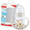 NUK First Choice Gobelet d'apprentissage | 6 à 18 mois | Contrôle de la température | Bec verseur en silicone anti-fuite | Évent anti-colique | Sans BPA | 150 ml | Disney Winnie l'ourson (beige)