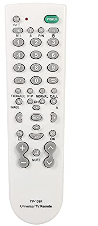 FOLOSAFENAR Telecomando TV , Telecomando Universale sostitutivo Telecomando Wireless Resistente all'Usura Bianco per la Maggior Parte delle Marche di TV