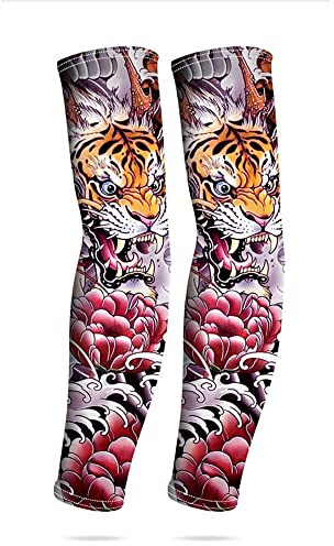 GIVBRO Manchons de faux tatouages temporaires à enfiler pour homme et femme - Accessoire de vêtements pour activités de plein air
