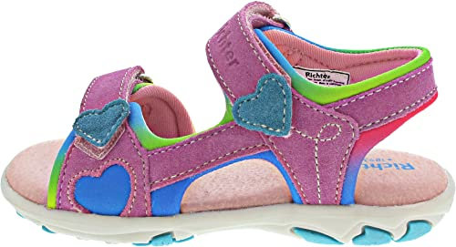 Richter Kinderschuhe Jungen Mädchen Dora Sandale, Rosette/Multic/Light, 25 EU