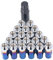 KIMISS Lug Nuts, Universal 20pcs M12x1.25 Metal Wheel Lug Nuts Universal Car Accessories (Bluing)