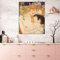 OUSHION ART Gustav Klimt Mutter Kind Liebe Leinwand Poster Wandkunst Raumdekor Goldener Hintergrund Retro Leinwanddrucke Schlafzimmerdekor 60x40cm Rahmenlos