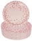 CEILIWEN Piatti di carta rosa, piatti per feste rosa, piatti di carta da 17,8 cm, piatti di carta usa e getta per feste, confezione da 50 (piatti di carta rosa, 50 pezzi)