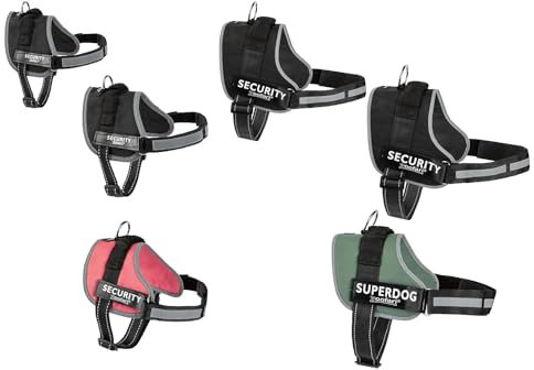 Zoofari Hundegeschirr Verstellbarer Brust und Bauchgurt Hundeweste Refkektierend (L, Schwarz) (Green - L)