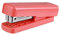 Schreibtisch mit einer kleinen Schreibmaschine, Federbetriebener Hefter, Handhefter, 20-Blatt-Hefter, tragbarer Desktop-Hefter, Studentenhefter, Hefter, Büro (Color : Pink)