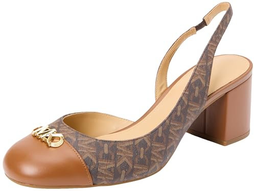 MICHAEL KORS Perla Flex Toe Cap Pump, Sneaker Mujer, Brn Luggage, 36.5 EU