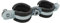 Lot de 10 colliers de serrage doubles 25-30 mm 3/4 en acier galvanisé