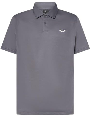 Oakley Men's Icon Thermonuclear Protect Recycled Polo Shirt, Uniform Grey, XL