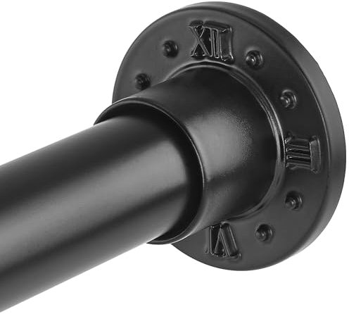 Yampos Duschvorhangstange 176-230 cm Ohne Bohren, Heavy Duty Zink Legierung Basis 2 cm Verbindungsstück Feder Spannung Duschstange Bohren frei Kein Rost Vorhangstange Stange, 2,54 cm Durchmesser