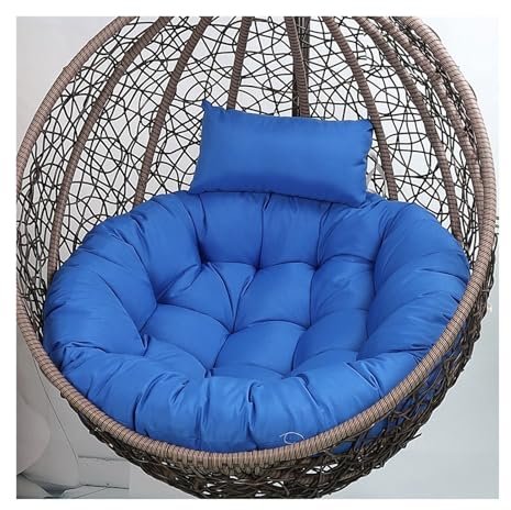 Yahbrra Kissen für Hängesessel Outdoor, Hängekorb Kissen, Ersatzpolster für Hängesessel, Sitzkissen Polster für Hängesessel (Color : Dark Blue, Size : 105size (Diameter: 90cm))