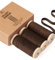 Vitalizart Dunkelbraun Samtband Set 0,95 cm x 13,7 m mit Hölzernen Spule, Stoffband 3 Rollen*4,57 m für Weihnachten Kranz Dekoration Handgemachte Handwerk Ornamente & Geschenkverpackungen