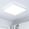 Kuwork Lampara Techo LED 48W: 30CM Plafon LED Techo 6500K, 4800LM Plafon Superficie Panel LED para Dormitorio Cocina Pasillo Baño Sala, Blanco, Cuadrado